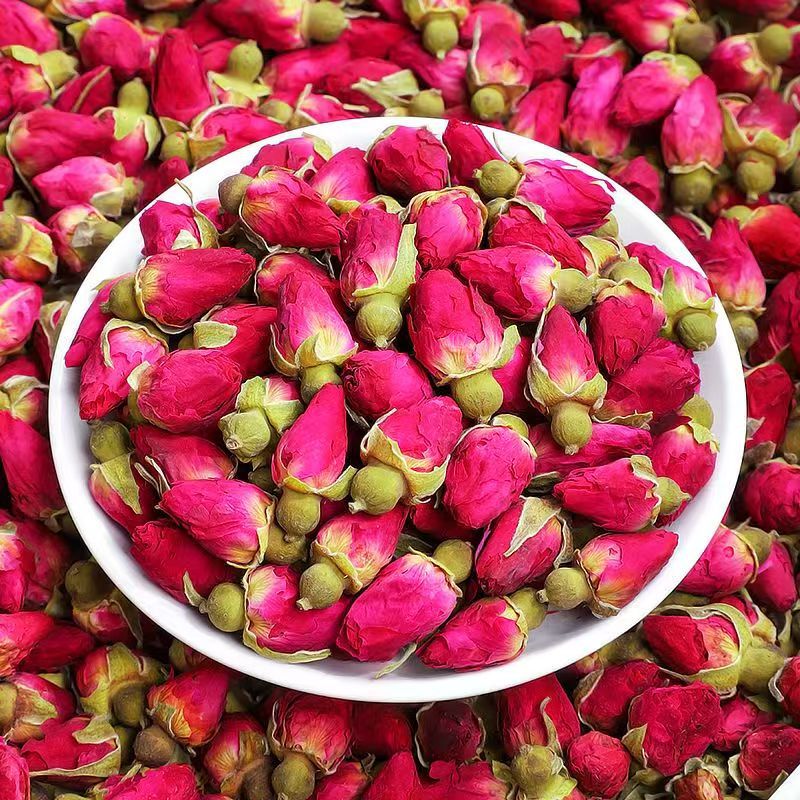 Pingyin Red Rose Buds Mei Gui Hua Low Temperature Dried Sulfur Free 500g Bulk Loose Flower Tea overview