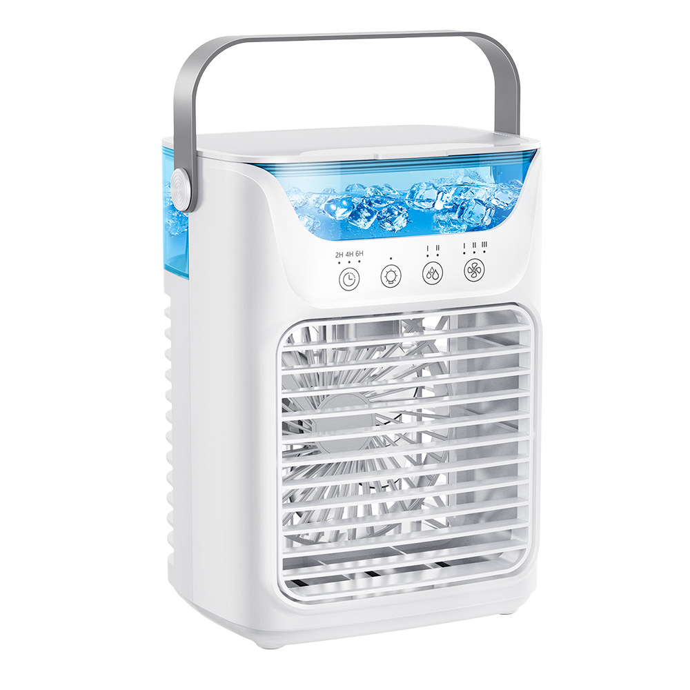 Ventilador de pulverización USB transfronterizo portátil de escritorio de oficina enfriador de aire dormitorio colorido humidificador de pulverización enfriador de aire