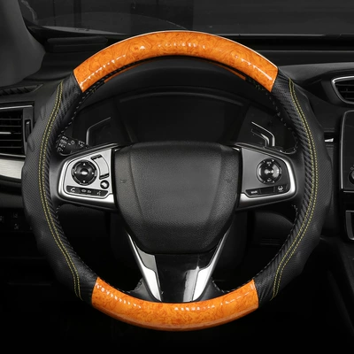 Steering wheel cover Steering Wheel Cover, Universal for All - yellow-38cm