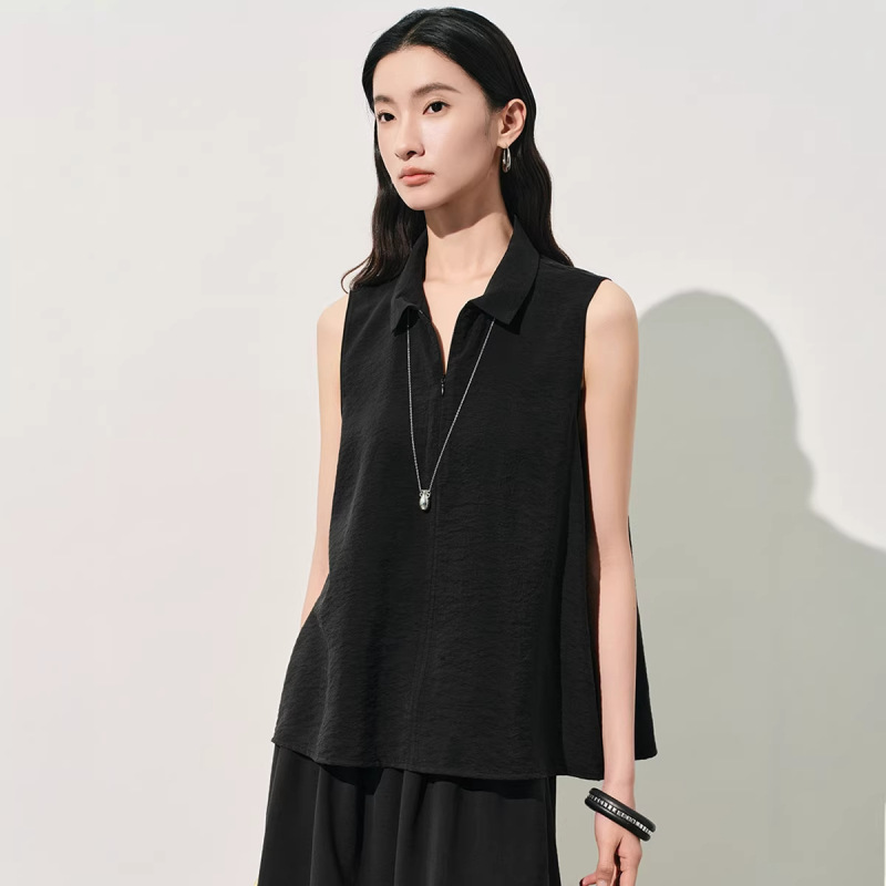26 New Summer Style Mulberry Silk Sleeveless Shirt for Women, Work Style, Loose, Breathable, Slimming, Light Luxury Pullover Top 26 New Summer Style Mulberry Silk Sleeveless Shirt for Women, Work Style, Loose, Breathable, Slimming, Light Luxury Pullover Top