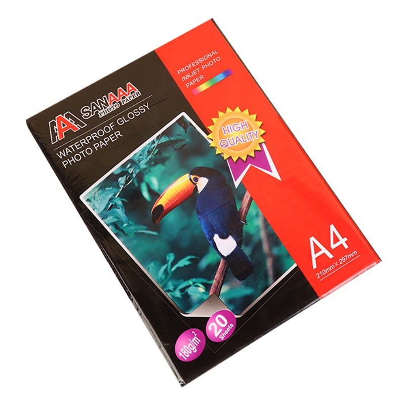 Huaxin A4 resaltar papel fotográfico 200g papel fotográfico al por mayor 240g papel fotográfico impermeable impresión de inyección de tinta papel fotográfico