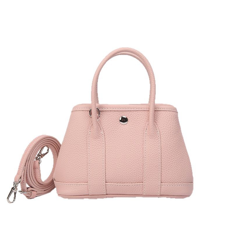 Garden Party Mini Top Grain Cowhide Garden Bag Luxury Commuter Handbag Shoulder Crossbody Tote - Thumbnail 5