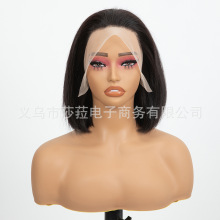 欧美假发真发全真人发短直发真人发头套13*4bob前蕾丝波波头发型