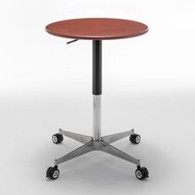 B04十字桌脚可升降滑轮脚可移动办公桌脚金属台脚支架不锈钢台脚