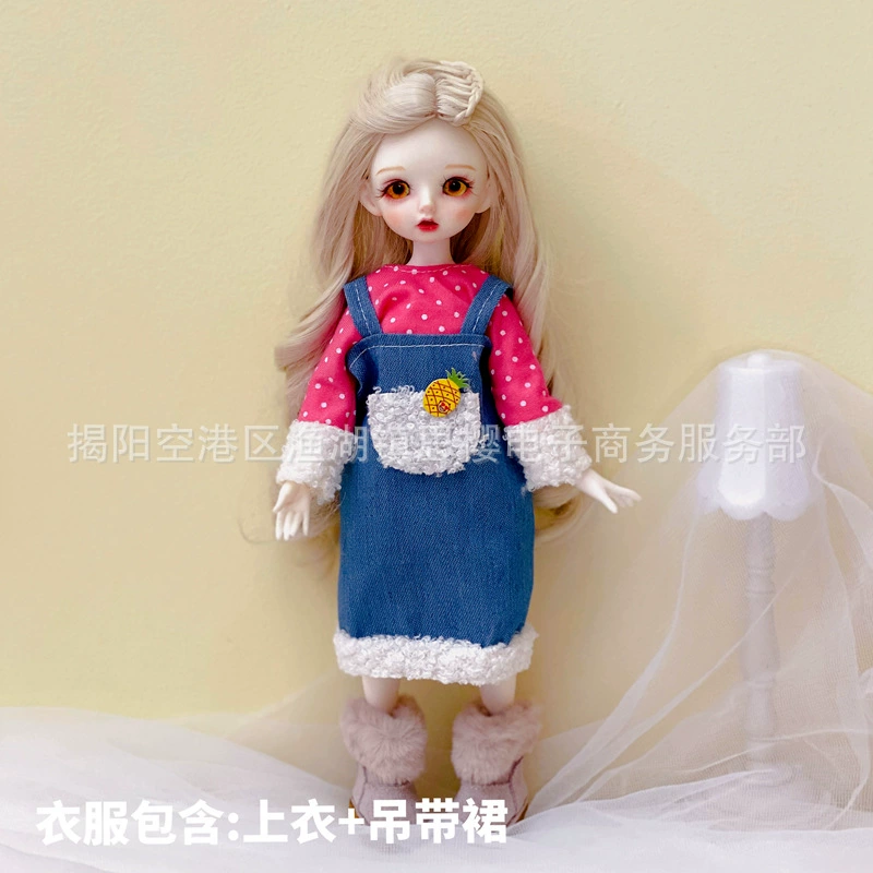 Doll clothes set, 30 cm 6-point BJD, Lolita-style outfit (multi-color YY options)