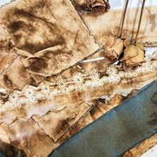 手工烧边做旧布料复古手帐diy扎包装饰花边素材