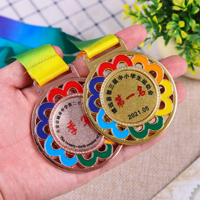 Medalla Metálica Conmemorativa de Aleación de Zinc Personalizable para Eventos Deportivos