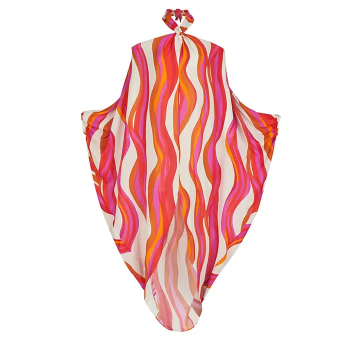 192g Weight Sleeveless Sleeve Length Polyester Fabric Type Regular Top Length Bodysuit Tops Type Beach Occasion Halter Neck Neckline Skinny Fit Type Stripe Pattern Women's Gender Sexy Style Women's Sexy Stripe One Piece Swimwear 7