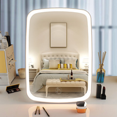 LED makeup mirror with built-in light, portable and foldable, suitable for female students, Instagram style, dormitory desk mirror