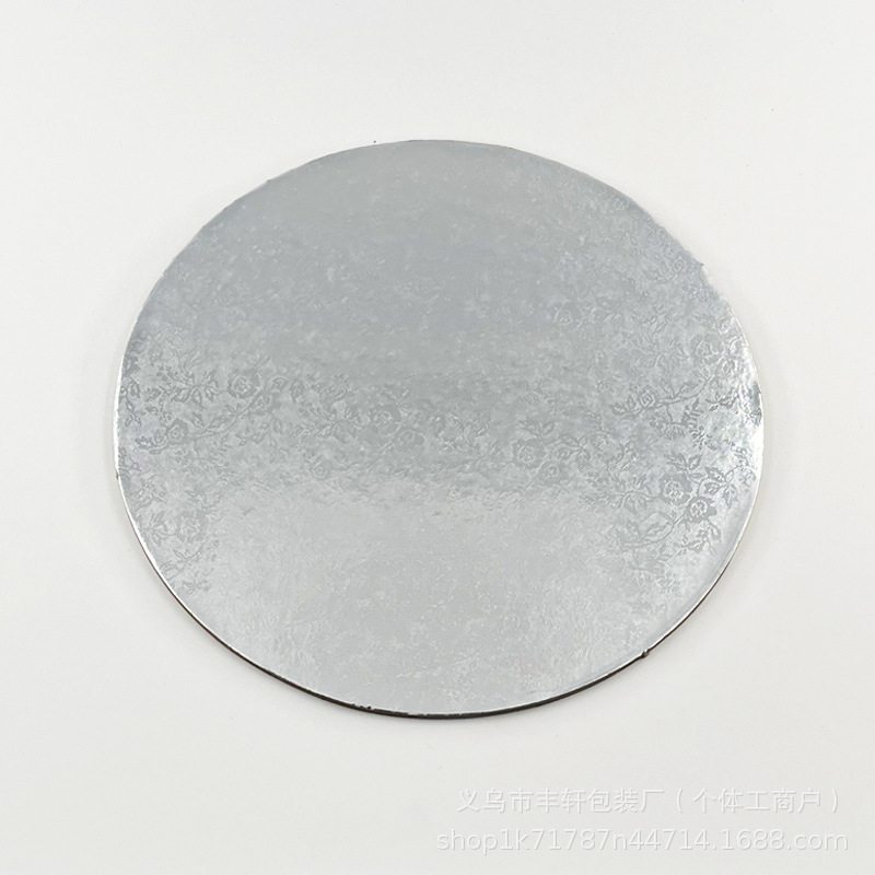 Transfronterizos exclusivos para la aprobación de productos desechables redondos dorados pastel de cumpleaños de papel placa base de pastel