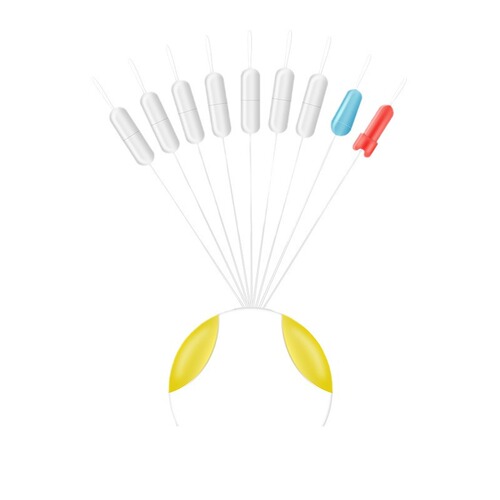 Silicone space beans bulk wholesale competitive line set accessories super tight spot tied line set beans fishing gear invisible aquatic plants
