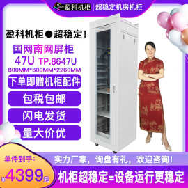 盈科机柜47U国网屏柜TP.8647.EA电力通信标准屏柜2.2米柜配电柜