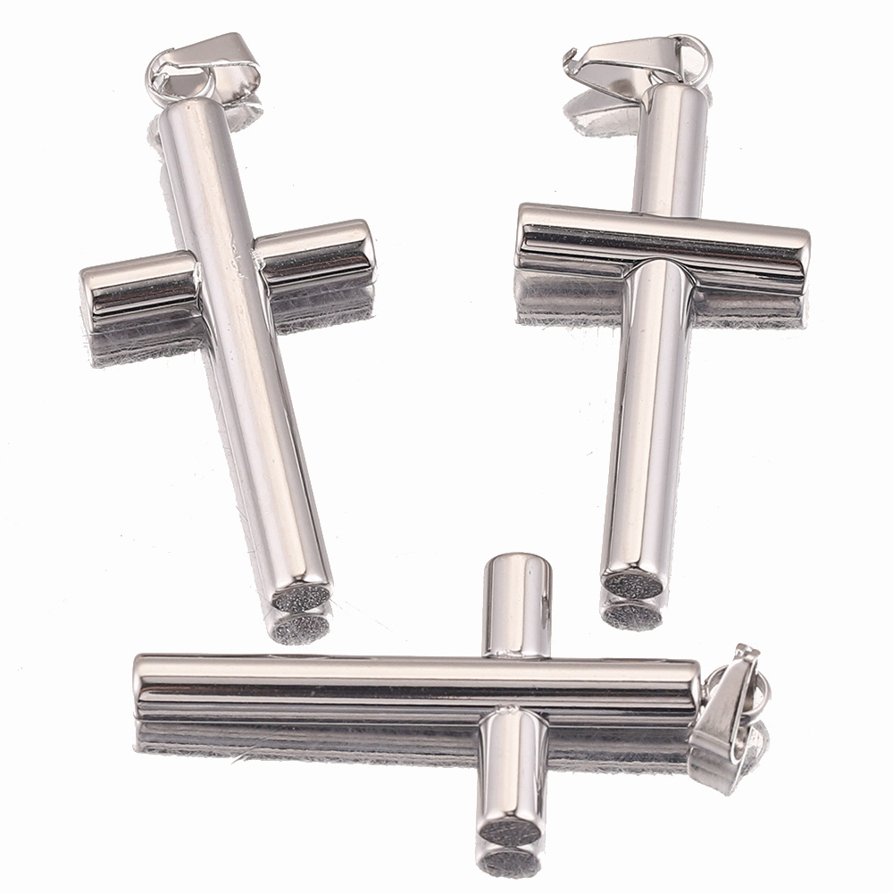 1 Piece 304 Stainless Steel Cross Pendant display picture 6
