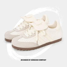 2025新夏季德训女鞋耐磨透气休闲鞋女百搭运动鞋女浅口轻便小白鞋