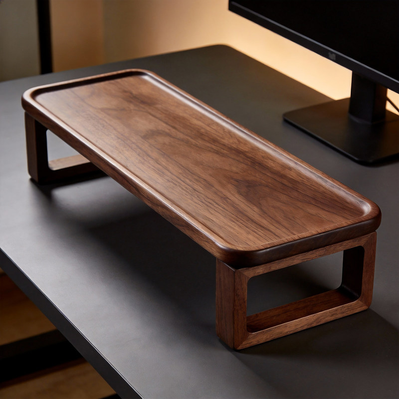 Desktop Computer Elevated Stand Solid Wood Bracket Desktop Riser Layered Laptop Storage Rack Screen Support Stand Desktop Computer Elevated Stand Solid Wood Bracket Desktop Riser Layered Laptop Storage Rack Screen Support Stand