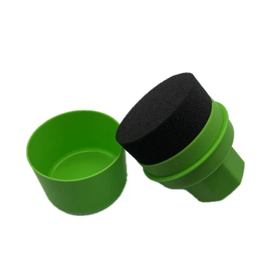 Car cleaning tools Brush with Cover for Car - green-flat-sponge-large-size