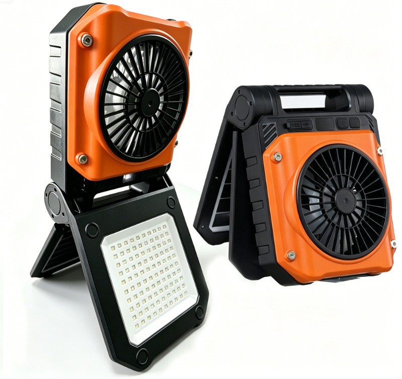 Ventilador de Camping con Vaporizador USB Recargable y Oscilante para Exteriores