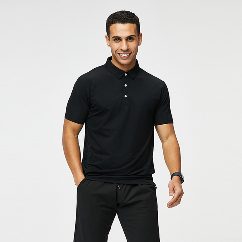 Deportes y ocio fitness Polo hombres y mujeres mismo verano slim fit que absorbe el sudor ropa de grupo de secado rápido Camiseta de manga corta transfronteriza