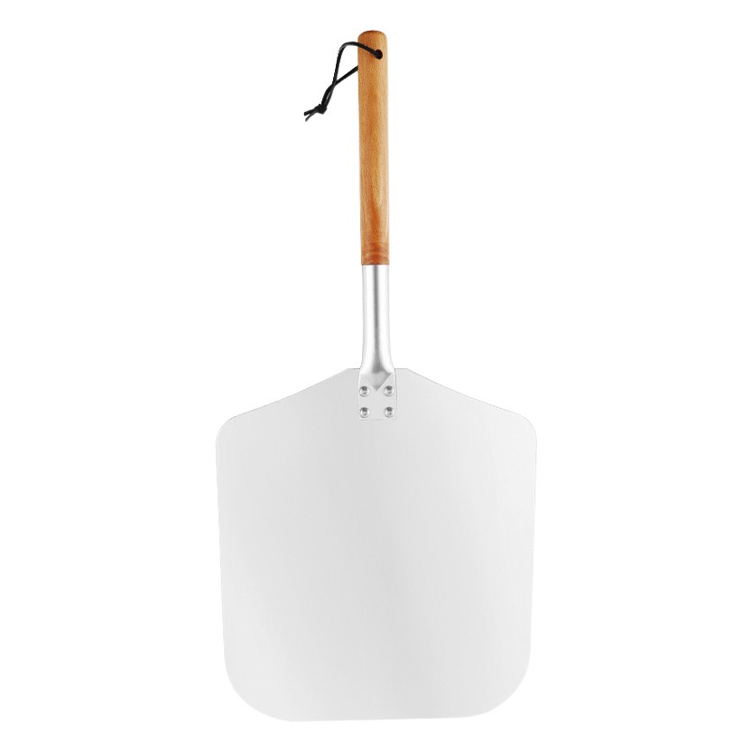Cross-Border Supply of Aluminum Pizza Spatulas with Wooden Handles, Transfer Spatulas, Baking Aluminum Spatulas Exclusively for Amazon