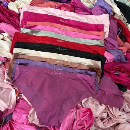 Women's One-Piece Ice Silk Panties, Free-Cut Pure Cotton Sexy Xoxo Panties for Women Women's One-Piece Ice Silk Panties, Free-Cut Pure Cotton Sexy Xoxo Panties for Women