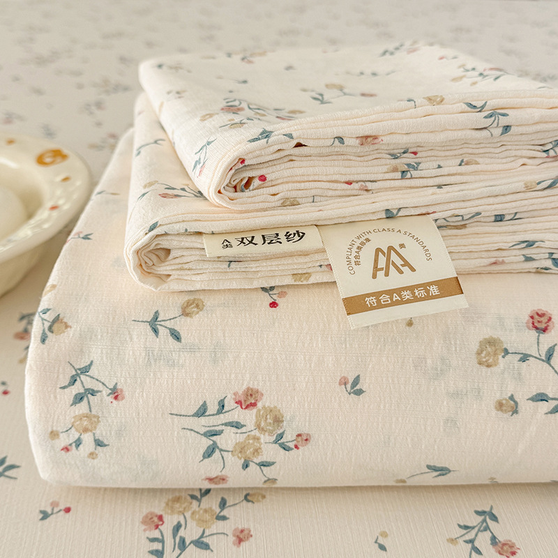 クラスA母子グレード二層糸ベッドシーツ単品寝具洗いざらし綿シーツ学生寮ベッドシーツ3点セット