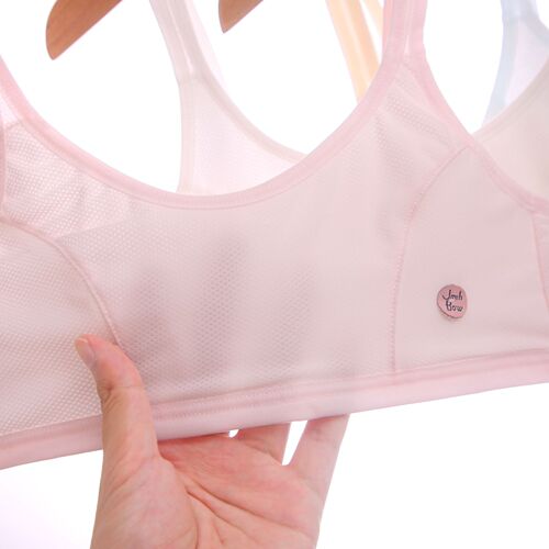 Girls' underwear breathable mesh cotton thin section development girls underwear bra summer children's vest tube top suspenders