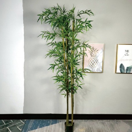 Simulación de plantas de bambú, decoración del hogar interior y exterior, paisajismo, plantas artificiales en macetas, decoración de jardín de hotel de bambú falso, plantas en macetas