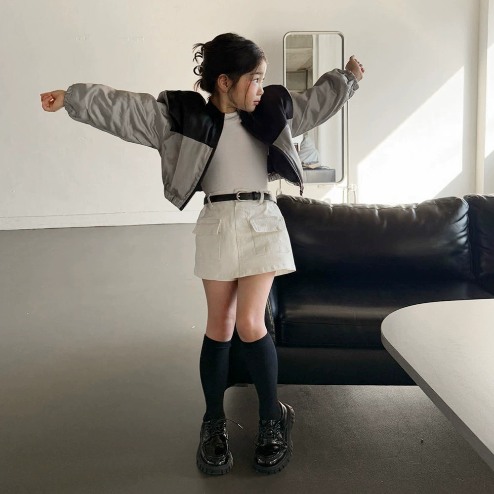 Платье-юбка ANKRT из чистого хлопка для девочек на весну, осень и зиму, милая короткая юбка, белые джинсовые брюки-юбка для девочек, защищающие от просвечивания