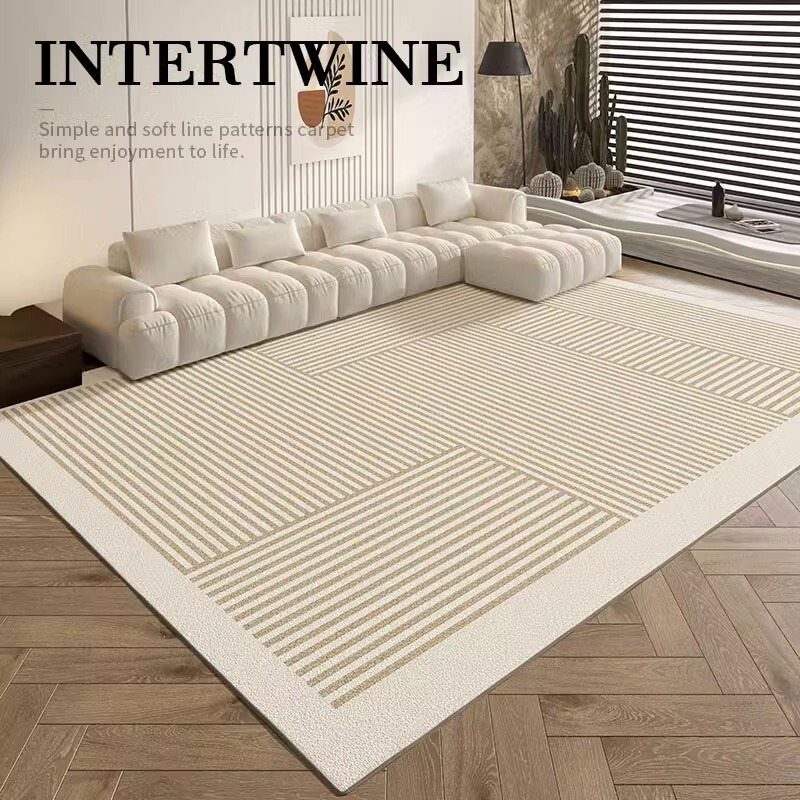 Living room carpet cream style light luxury high-grade home bedroom bedside blanket sofa coffee table cashmere-like floor mat Living room carpet cream style light luxury high-grade home bedroom bedside blanket sofa coffee table cashmere-like floor mat