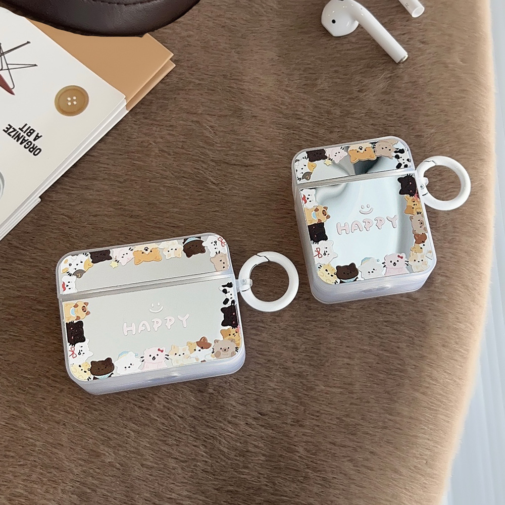 Espejo ins dulce gatito para Apple AirPods1/2 auricular Bluetooth cubierta protectora Pro2 Nuevo 3 generación