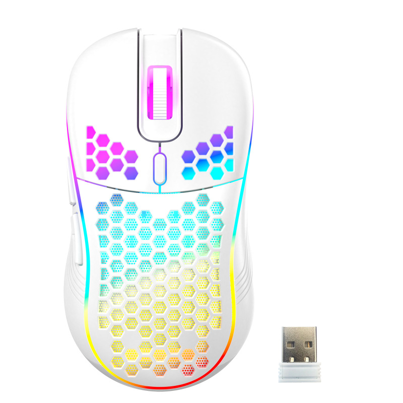 Cross-border D110 hole mouse mechanical game wired luminous hollow lightweight eSports USB luminous Amazon