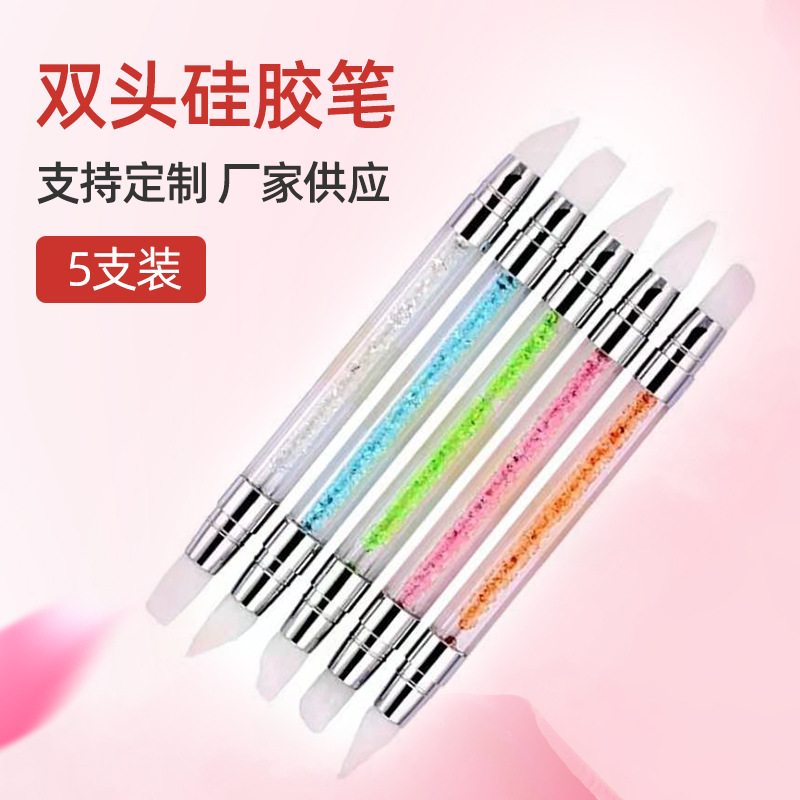 Double-headed Nail Art Silicone Pen 5pcs...