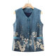 Grandma's Spring Vest for Middle-aged and Elderly Spring and Autumn Vest Vest for Women's Mothers Clothes for Old People and Old Women