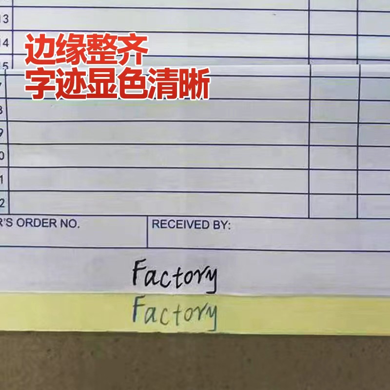 Talonario de Notas de Venta de Papel Autocopiativo Duplicado para Oficina y Tienda