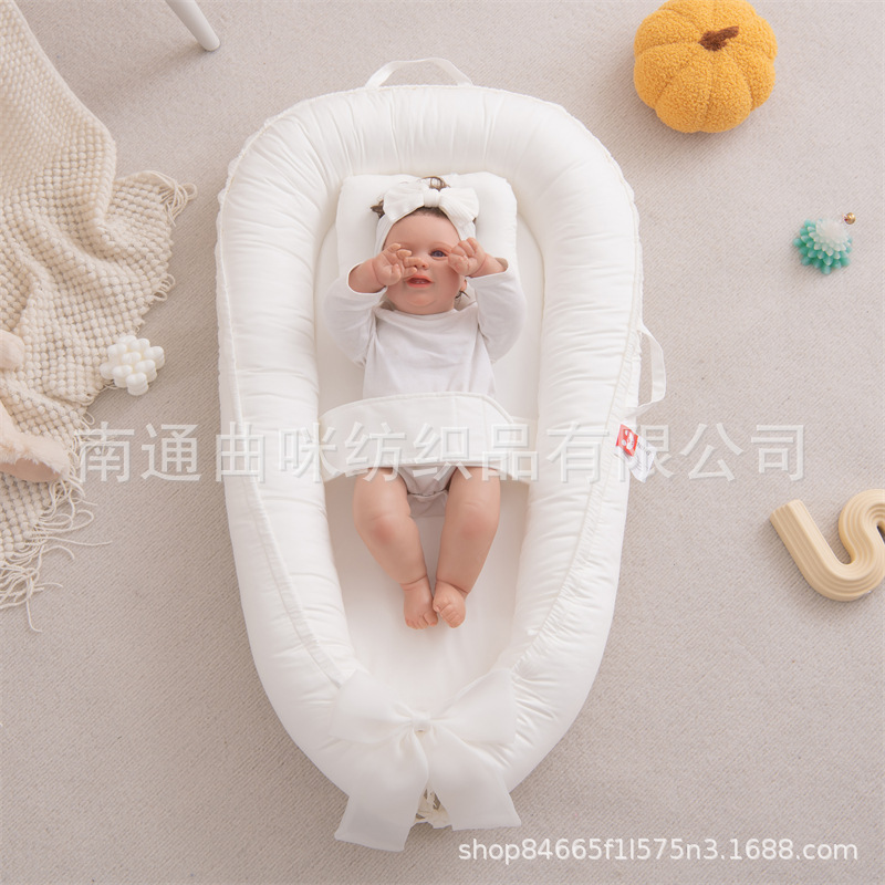 Transfronterizo Amazon nuevo tipo de cama para bebés, ala protector de babadilla, cama media, silla de bebé plegable portátil image 10