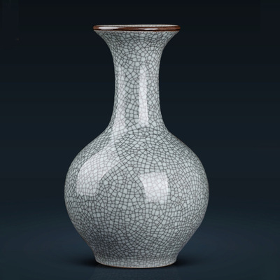 Jingdezhen ceramics vase GUANYAO Ice cracks vase flower arrangement To fake something antique Home Furnishing a living room Shelf ornament Decoration