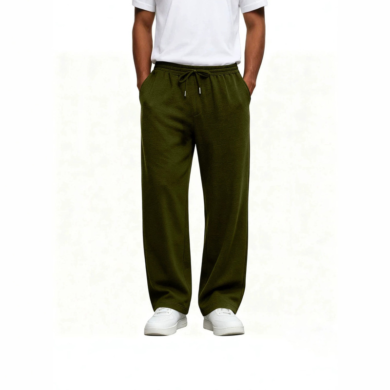 Amazon's best-selling European size cross-border casual jogging pants for men, drawstring elastic waist sweatpants, solid color plus size long pants Amazon's best-selling European size cross-border casual jogging pants for men, drawstring elastic waist sweatpants, solid color plus size long pants