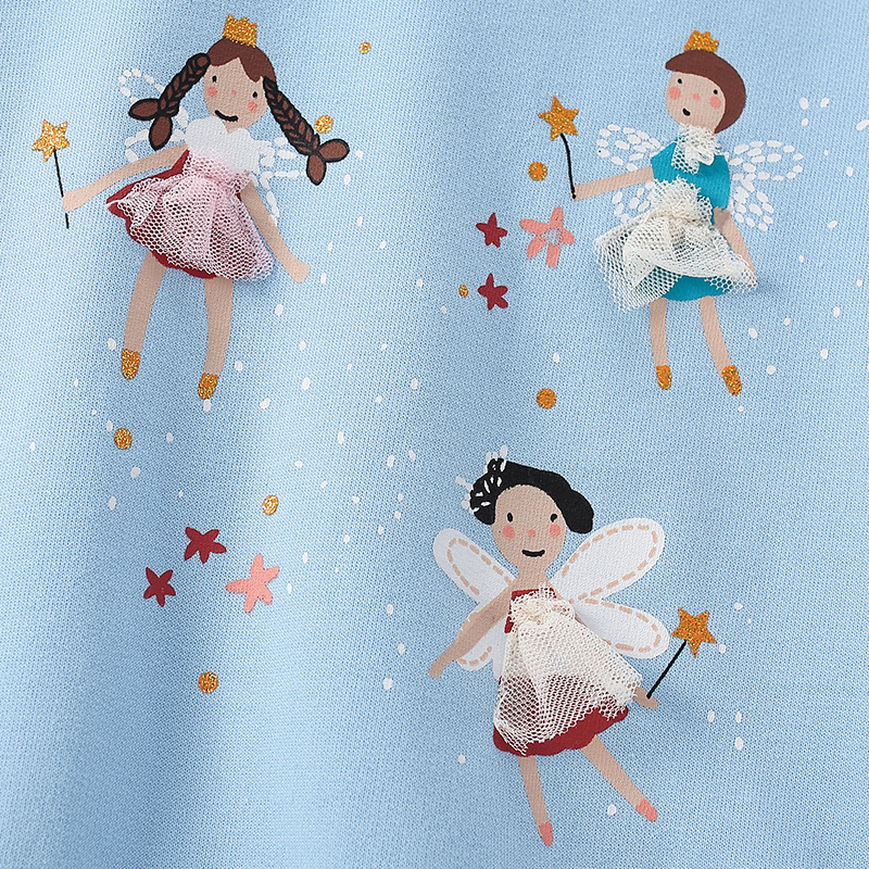 En stock malwee otoño nuevos niños europeos y americanos ropa de algodón estilo occidental falda Top manga larga suéter