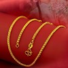 Vietnam Sand Gold's necklace Water Wave Chain Chopin Chain Bronze Lantal Plating Simulation Gold Chain Gold Store the same model