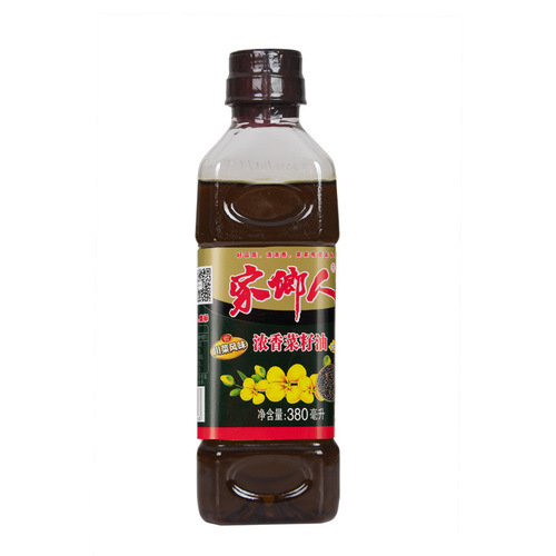 Hometown strong fragrant rapeseed oil 380ML household commercial edible small bottle edible oil promotion manufacturer direct sales wholesale