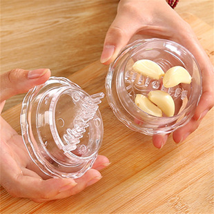 Cylindrical Garlic Press Transparent Garlic Grinder Household Garlic Masher Garlic Paste Artifact Garlic Kitchen Tool