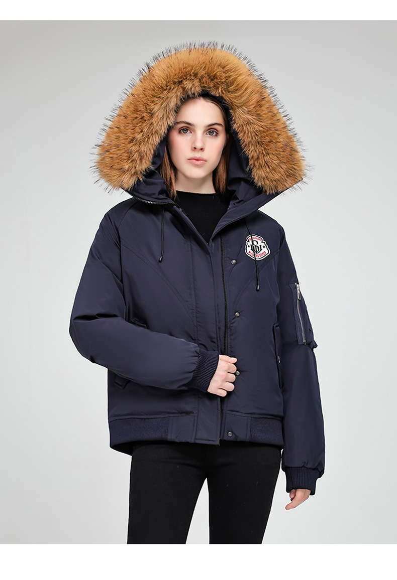 Wasserabweisende Pufferjacke für Herren/Damen – Wintermantel mit Kapuze und abnehmbarem Waschbärpelzbesatz (S-XXL) – Skifahren & Pendeln in der Stadt_voghion.com