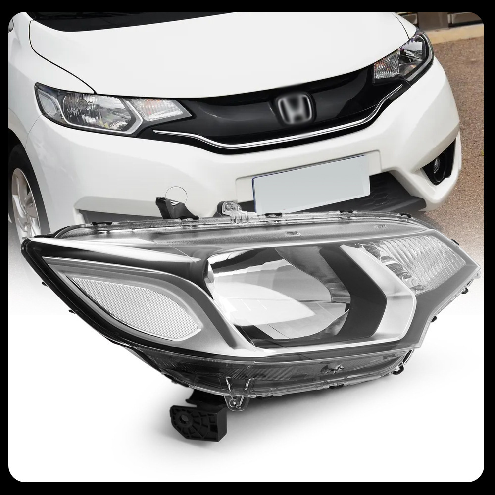 Aplicable a Honda 14 / 15 / 16 año FIT GK5 semieconjunto del faro delantero carcasa de luz delantera cubierta de luz delantera