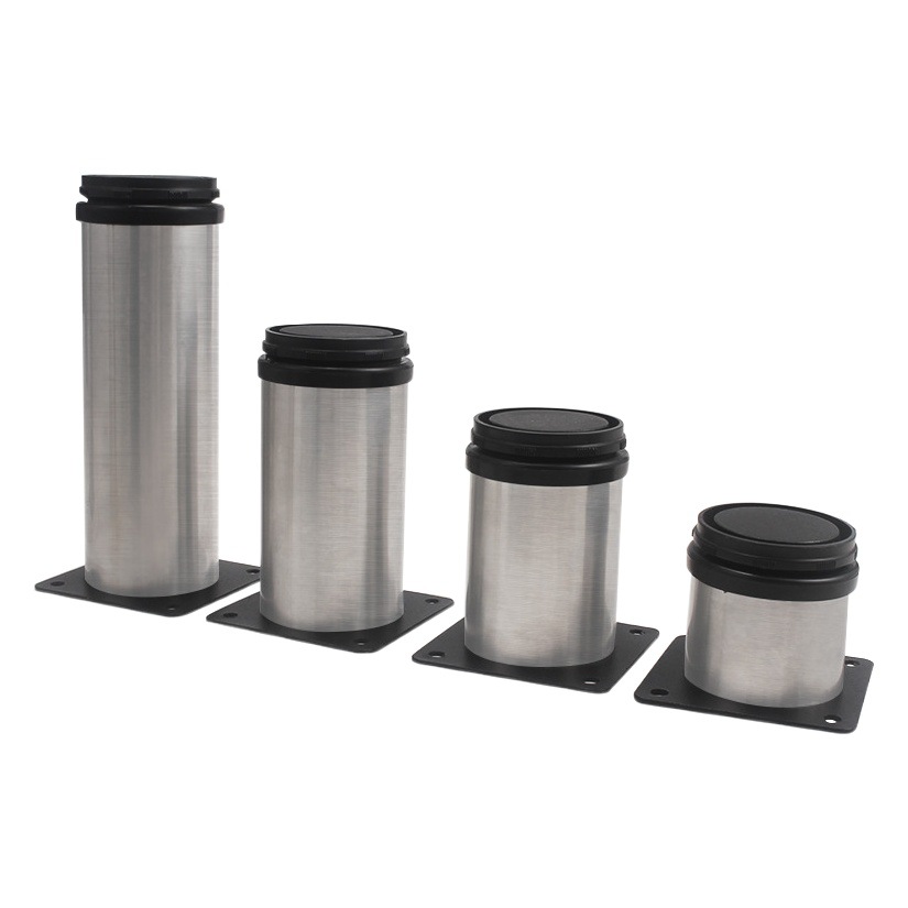 Winoda al por mayor sofá pierna ajustable del Gabinete de la pierna TV gabinete pierna del sofá pierna de acero inoxidable pierna del sofá hardware