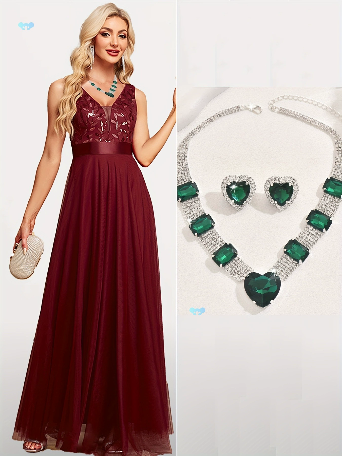 Элегантное платье миди с v-образным вырезом и рукавами, 1 шт., с рюшами по подолу, трансграничное