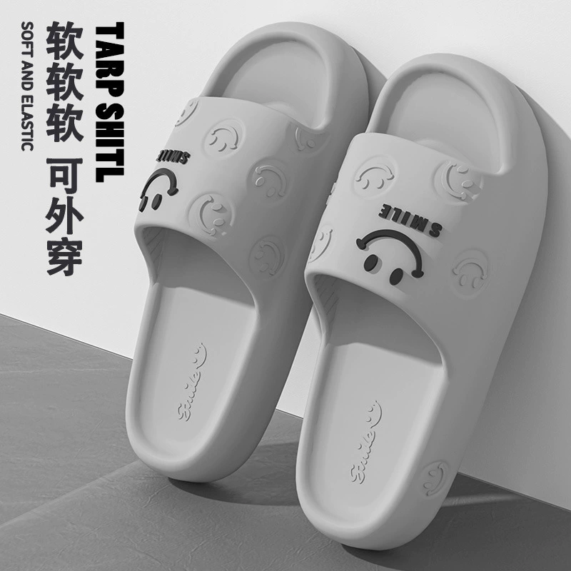Тапочки на платформе, летняя модная обувь для дома, нескользящая слайд для любимого