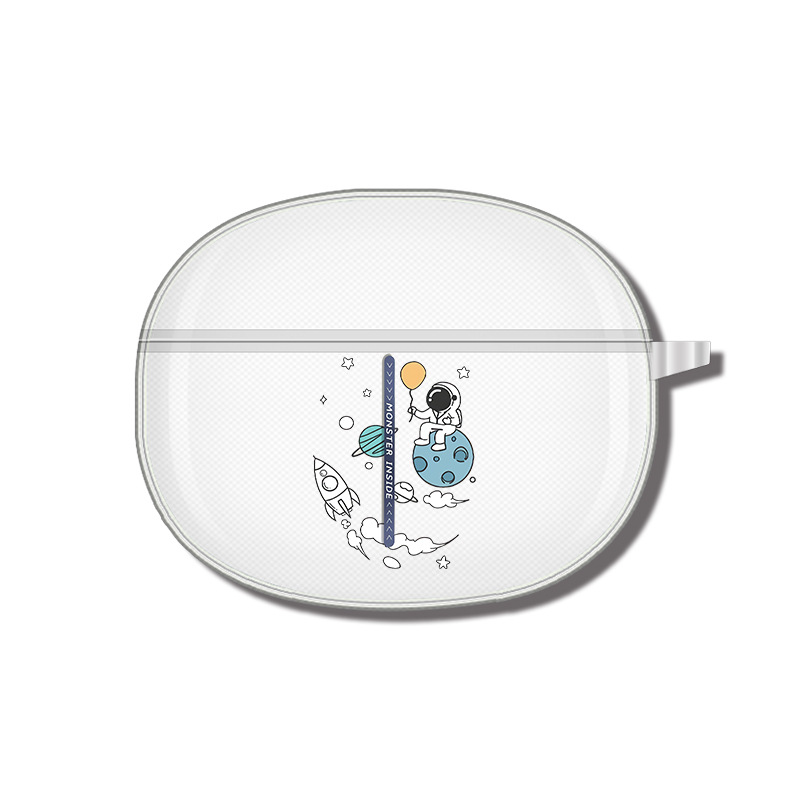 Adecuado para realme buds air3, funda para auriculares, funda protectora Bluetooth, carcasa suave transparente de TPU, patrón de impresión en color