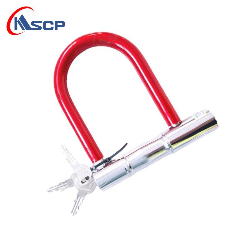 Cerradura de coche eléctrico cerradura de robo de motocicleta en stock al por mayor antirrobo bicicleta de montaña U-lock hardware Herramienta de bloqueo
