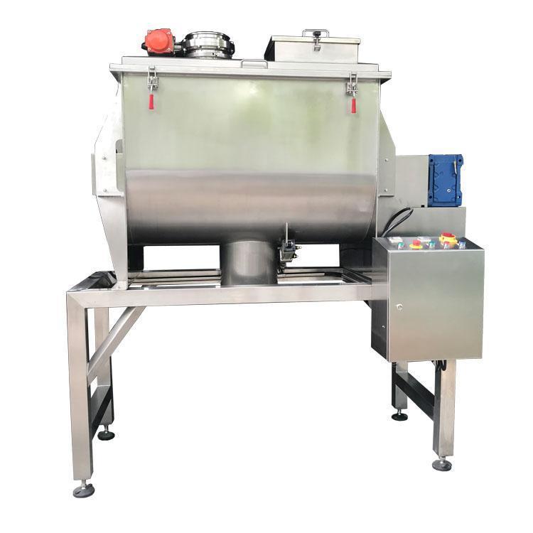 Mezclador horizontal de doble correa mezclador horizontal de alta velocidad mezclador de material seco automático horizontal image 3