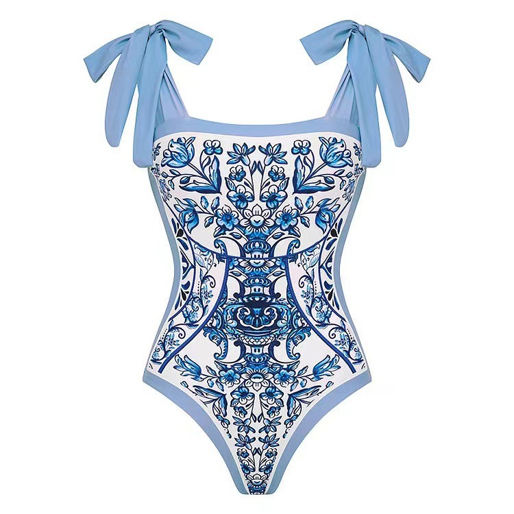 Mujeres Sexy Impresión Juego De 2 Piezas Una Pieza Bañador display picture 4
